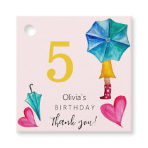 かわいいスンブレラガールウォーターイラストレーション