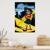 かわいいスーパーヒーローのポスター ポスター (キッチン)