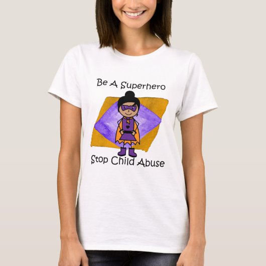 かわいいスーパーヒーローのワイシャツ Tシャツ (正面)