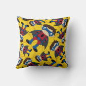 かわいいスーパーヒーローの男の子パターン クッション (裏面)