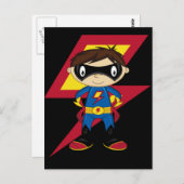 かわいいスーパーヒーローボーイ ポストカード (正面/裏面)