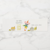 かわいいスーパーヒーローマウスおもしろいキッズフォト誕生日 ペットボトルラベル (シングルラベル)