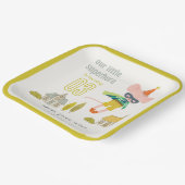 かわいいスーパーヒーローマウスおもしろいキッズフォト誕生日 ペーパープレート (傾斜あり)