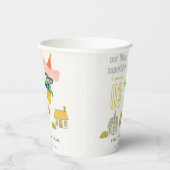 かわいいスーパーヒーローマウスおもしろいキッズフォト誕生日 紙コップ (右)