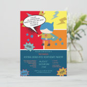 かわいいスーパーヒーロー漫画の子供たち 招待状 (スタンド正面)