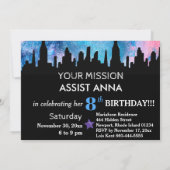 *～*かわいいスーパーヘお洒落ロス子供の誕生日パーティー 招待状 (裏面)