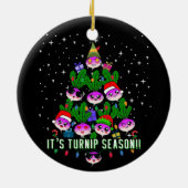 かわいいズカブの季節クリスマスツリーおもしろい セラミックオーナメント (裏面)