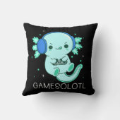 かわいいズガメソロテルアクソロテルゲーマー クッション (裏面)