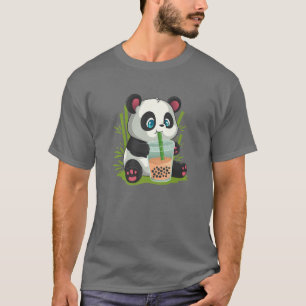 かわいいズキュートアニメパンダオタク日本のバブルボバ Tシャツ