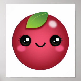 かわいいズクランベリーポスター ポスター