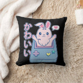 かわいいズゲーマーバニーラビットパステルキュート クッション (ブランケット)