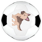 かわいいズジャーマンシェパードドッグ サッカーボール (回転)