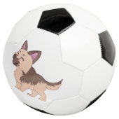 かわいいズジャーマンシェパードドッグ サッカーボール (3/4)