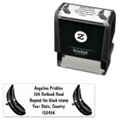 かわいいズッキーニhappy cartoonイラストレーション セルフインキングスタンプ (インサイチュ)