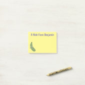 かわいいズッキーニhappy cartoonイラストレーション ポストイット (デスク上)