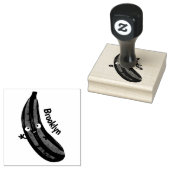 かわいいズッキーニhappy cartoonイラストレーション ラバースタンプ (押印)