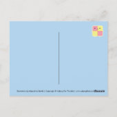 かわいいズバッテンベルクケーキ&カップオブティー ポストカード (裏面)