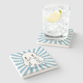 かわいいズバニーズハグカスタム ストーンコースター (横)