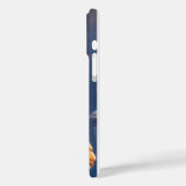 かわいいズブルー毛猫ガール Case-Mate iPhoneケース (裏面 / 左)