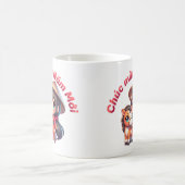 かわいいズベトナムニューイヤーガール&ホース コーヒーマグカップ (中央)