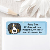 かわいいズベルネーズマウンテンドッグ ラベル (インサイチュ)