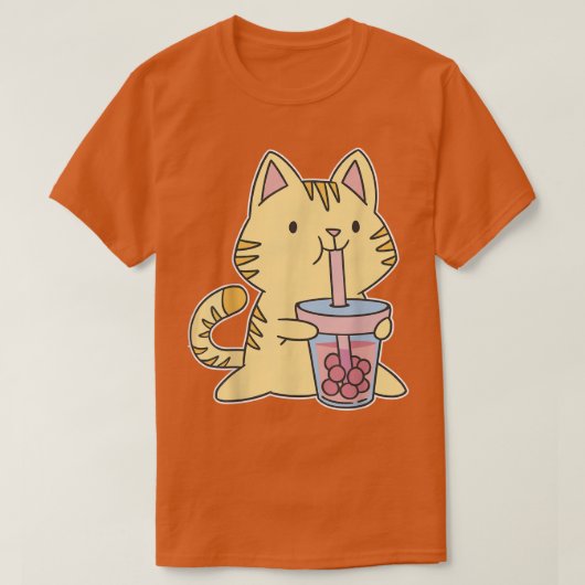 かわいいズボバティーキャットジャパンスウィートオタク原宿猫 Tシャツ (デザイン正面)