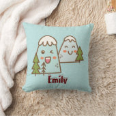 かわいいズマウンテンインスノーイン クッション (ブランケット)