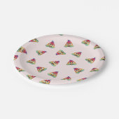 かわいいズレインボーユニコーンウンチ絵文字マジカルウンチ ペーパープレート (アングル)