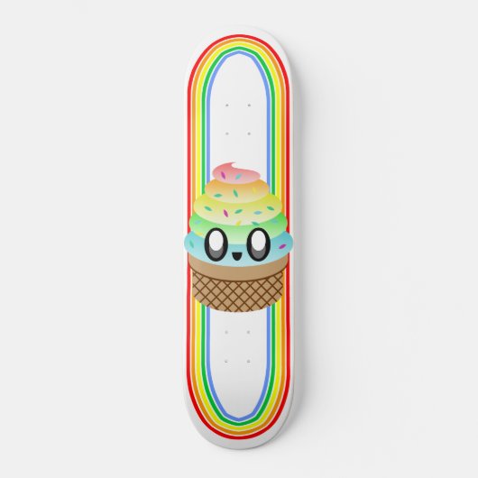 かわいいズレーブアイスクリームコーン スケートボード (正面)