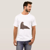 かわいいセイウチのイラスト Tシャツ (正面フル)