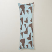 かわいいセイウチ柄 ボディピロー (裏面 (縦))