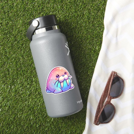 かわいいセイウチ スパンコール かわいい シール (HydroFlaskインサイチュ)