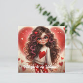 かわいいセクシーな女の子に私のバレンタインになって シーズンカード (スタンド正面)