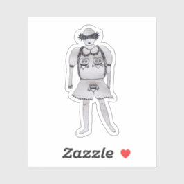 かわいいセクシーな顔をして下さい シール