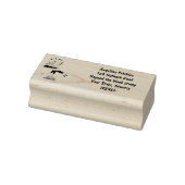 かわいいセクレタリー鳥がメモを書く漫画 ラバースタンプ (スタンプ)