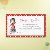 かわいいセビラナベビーシャワーおむつラッフル エンクロージャーカード