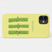 かわいいセロリのスティック3人組のかわいい野菜のキャラクター Case-Mate iPhoneケース (裏面(横))