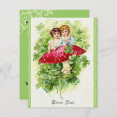 かわいいセントパトリックの日のパーティの招待状! 招待状 (正面/裏面)