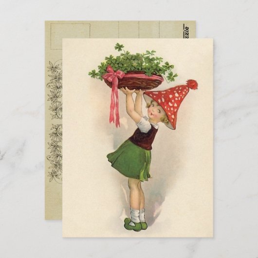 かわいいセントパトリックデーのポストカード ポストカード (正面/裏面)