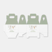 かわいいセージ緑のボホ男の子の服ベビーシャワー フェイバーボックス (折り畳みなし)