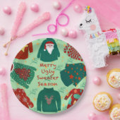 かわいいセーターの季節 ペーパープレート (パーティー)