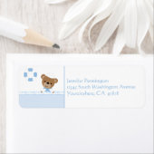 かわいいセーラーベアの差出人住所ラベル ラベル (インサイチュ)