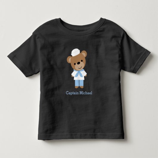 かわいいセーラーベアー トドラーTシャツ (正面)