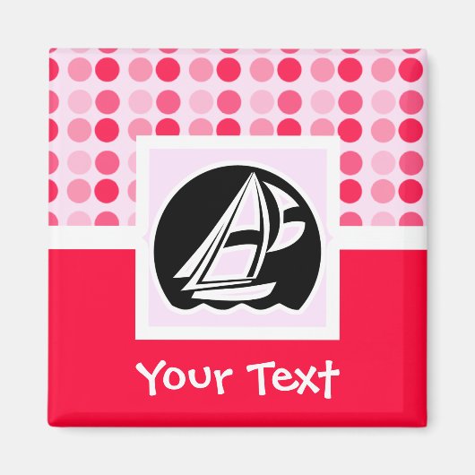 かわいいセーリング マグネット (正面)