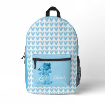 かわいいゼブラとハートと名前をカスタムする