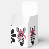 かわいいゼブラの花 フェイバーボックス (オープン)