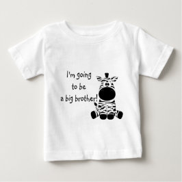 かわいいゼブラ兄Tシャツ ベビーTシャツ