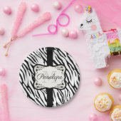 かわいいゼブラ印刷 ペーパープレート (パーティー)
