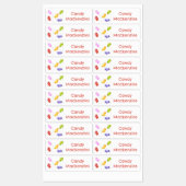 かわいいゼリーベビーキャンディパーソナライズされたスイーツ ラベル (シート)