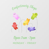 かわいいゼリーベビーキャンディースイーツ漫画 ウィンドウサイン (シート)